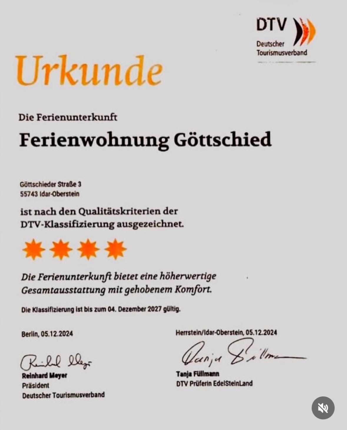 Ferienwohnung „Goettschied“ Idar-Oberstein Zewnętrze zdjęcie